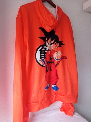 Sudadera Goku Niño XXL Naranja