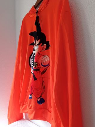 Sudadera Goku Niño XXL Naranja