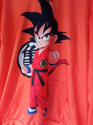 Sudadera Goku Niño XXL Naranja