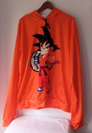 Sudadera Goku Niño XXL Naranja