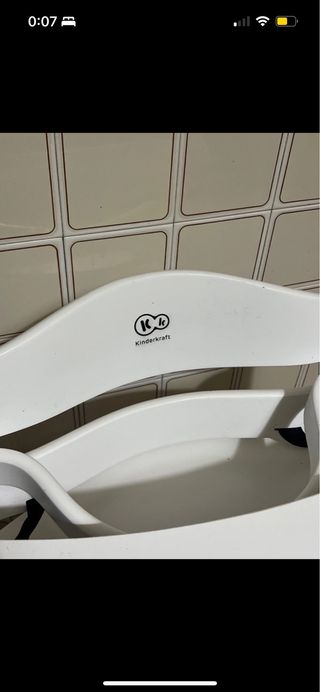 Silla trona madera blanco Kinderkraft
