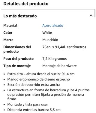 Barrera seguridad Lindam bebé