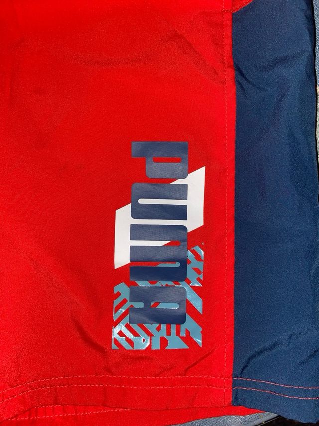 Pantalón corto Puma rojo-azul