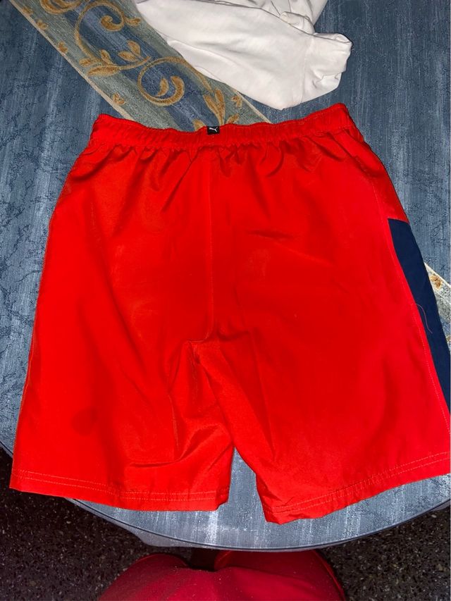 Pantalón corto Puma rojo-azul
