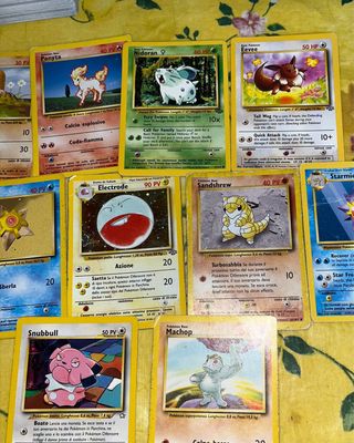 Carte pokemon personali mazzo con vintage 
