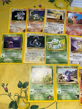 Carte pokemon personali mazzo con vintage 