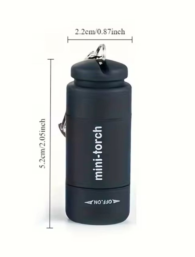 Mini-linterna LED Bolsillo Negra.