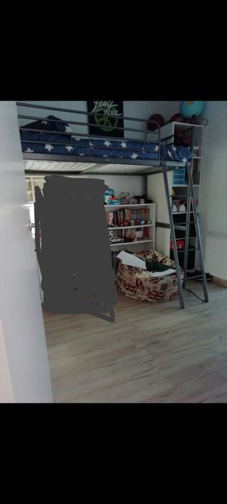 Cama alta Ikea - Metalica