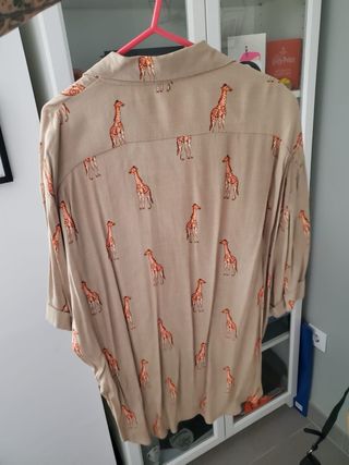 Camisa Zara Jirafas - Talla L