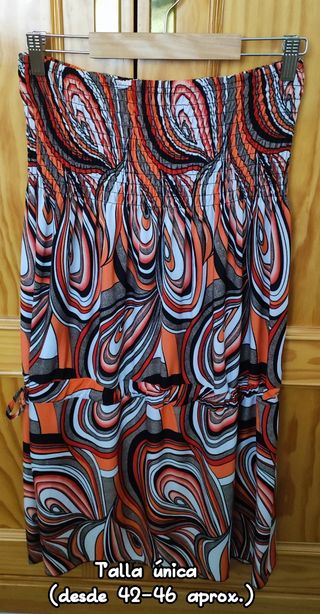 Vestido estampado talla única 42-46
