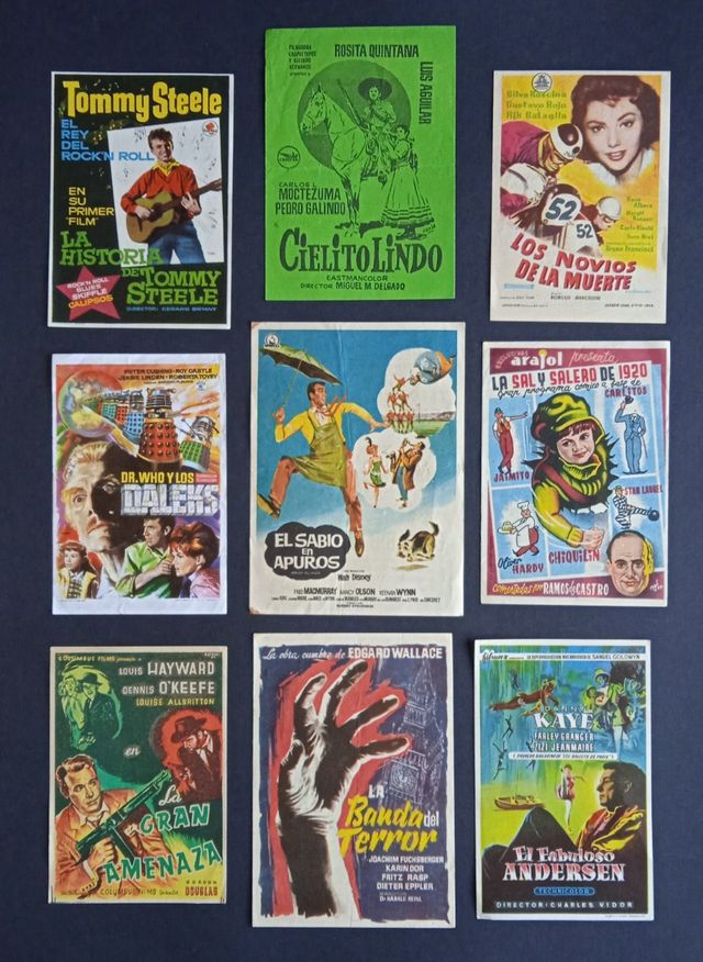 Lote 9 Programas Cine Clasico