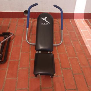Plataforma vibración Gym Vital, banco abdominales 
