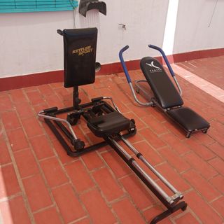 Plataforma vibración Gym Vital, banco abdominales 