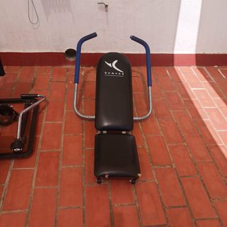 Plataforma vibración Gym Vital, banco abdominales 