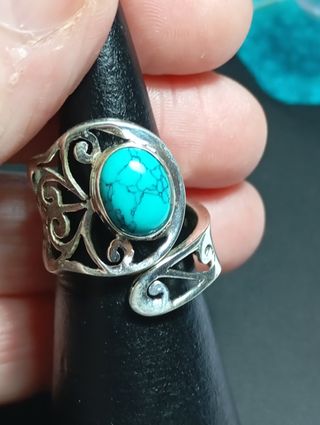 Anillo plata ley turquenita 