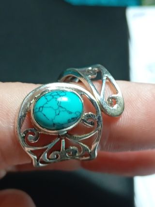 Anillo plata ley turquenita 