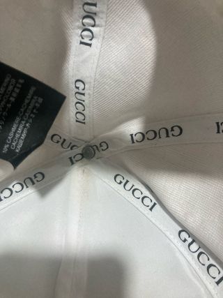 Gorra Gucci GG blanca