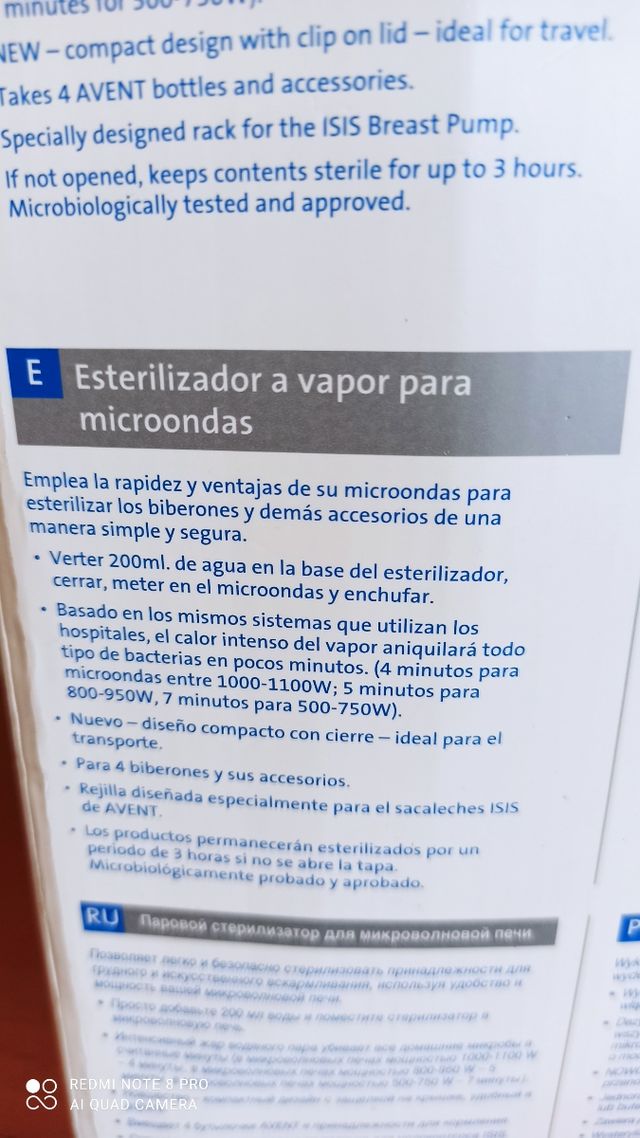 Esterilizador Philips Avent