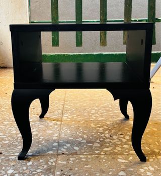 Mesita negra 38x38cm - Madera