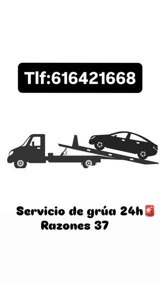 Grúas 24h servicios  616421668