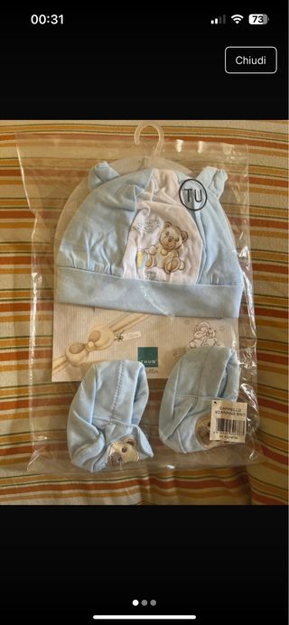 Cappellino e scarpine neonato Thun