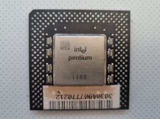 Processador vintage Intel Pentium 166Mhz, 1992-93