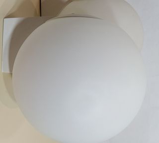2 Lampade da Muro Vetro Bianco
