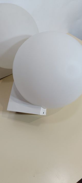 2 Lampade da Muro Vetro Bianco
