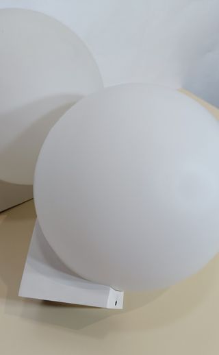 2 Lampade da Muro Vetro Bianco