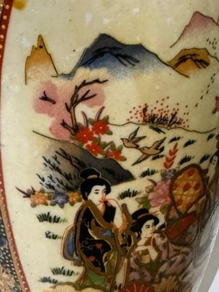 Vaso Porcellana Dipinto a Mano