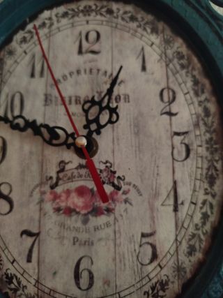 Reloj Pared Vintage verde
