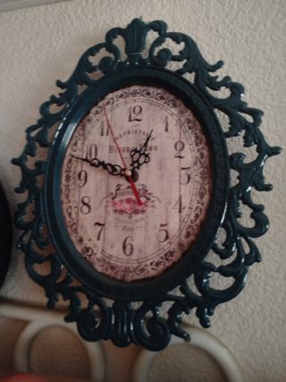 Reloj Pared Vintage verde