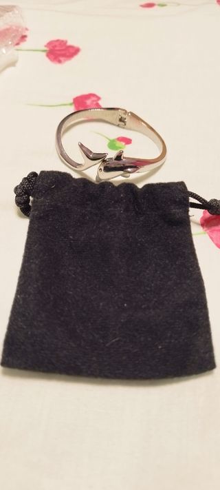 Pulsera Delfín Plateada