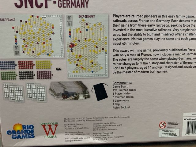 SNFC: Francia & Alemania - Juego de mesa