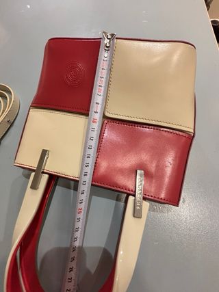 Bolso Lamarthe vintage coral y marfil PARÍS