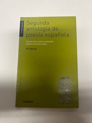 Segunda antología de poesía española