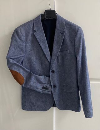 Chaqueta azul marino coderas - Talla M