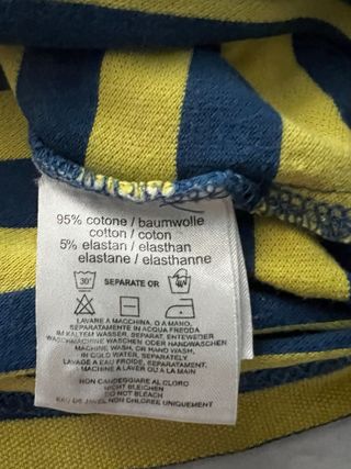 Polo Sun68 uomo M righe blu-giallo