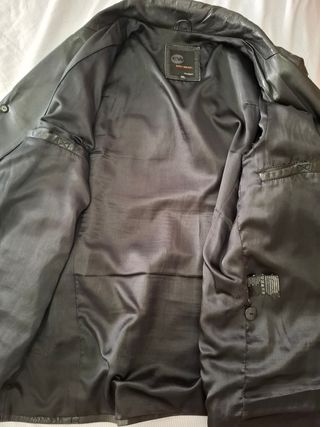 Americana de piel negra Easy Wear XL