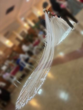 Vestid novia princesa 250€ velo de 5metros 100€