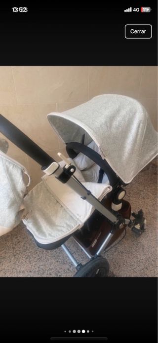 Bugaboo: Capota y saco gris