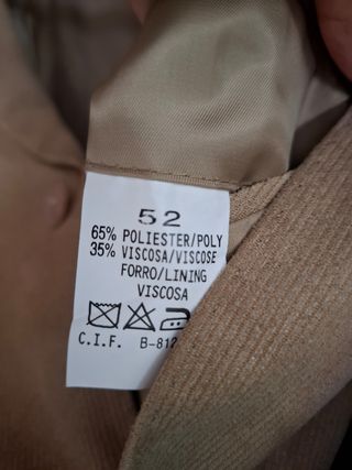 Americana de micropana beige Easy Wear L