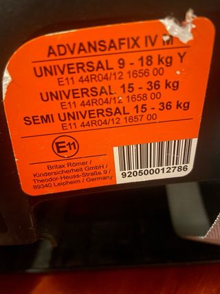 Seggiolino Britax Romer Advansafix