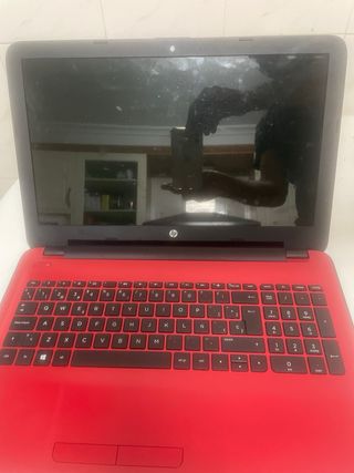 Portátil HP rojo.fallo de arranque del disco duro.