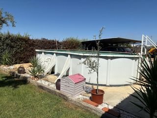 Piscina desmontable metalica blanca