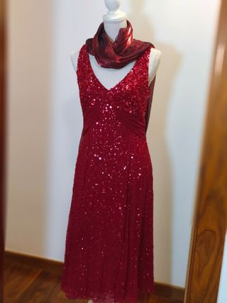 Vestido Tintoretto rojo fiesta