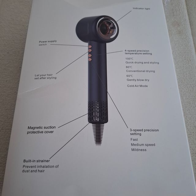 Secador cabelo brushless