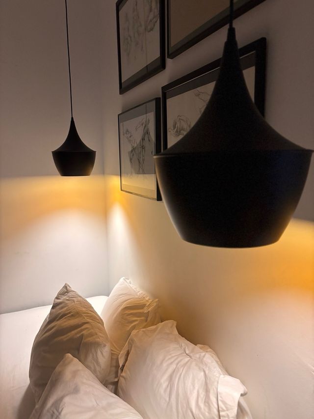 2 Lámparas colgantes | Metal negro