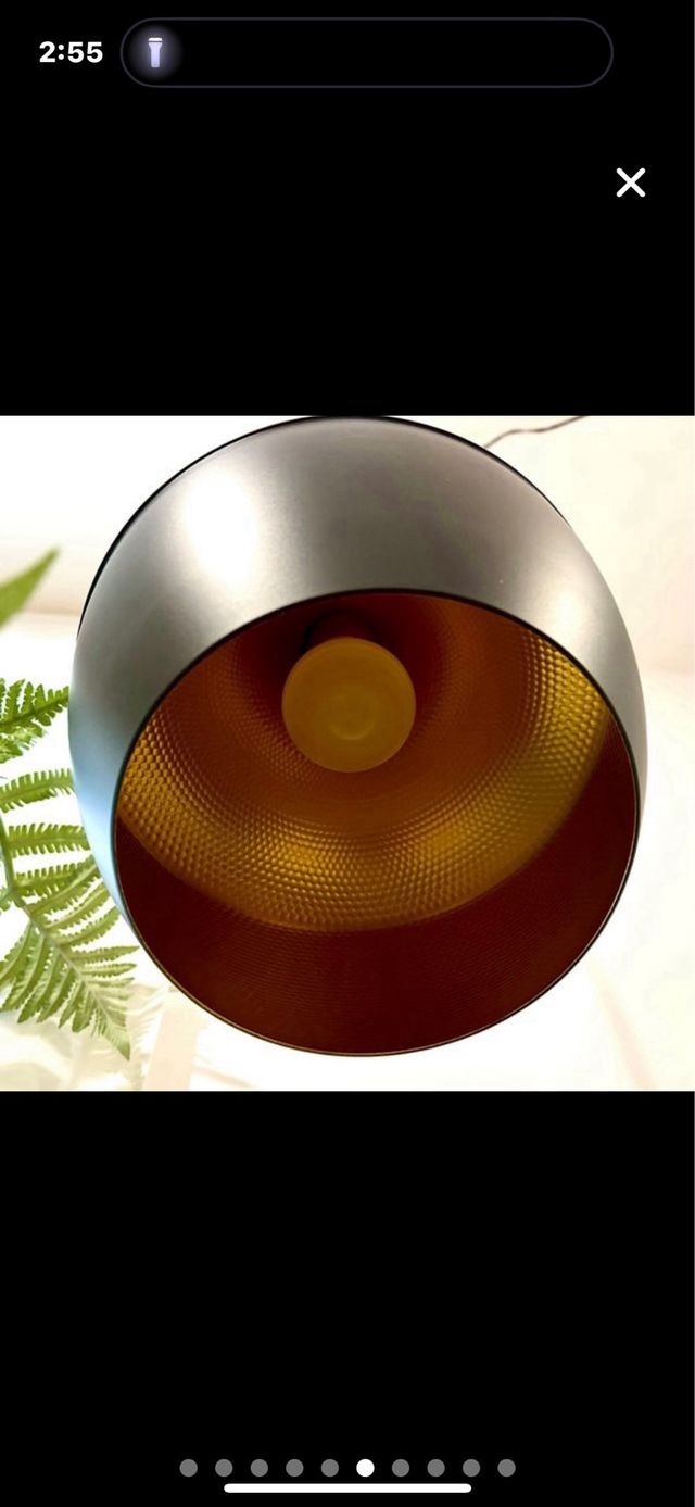 2 Lámparas colgantes | Metal negro