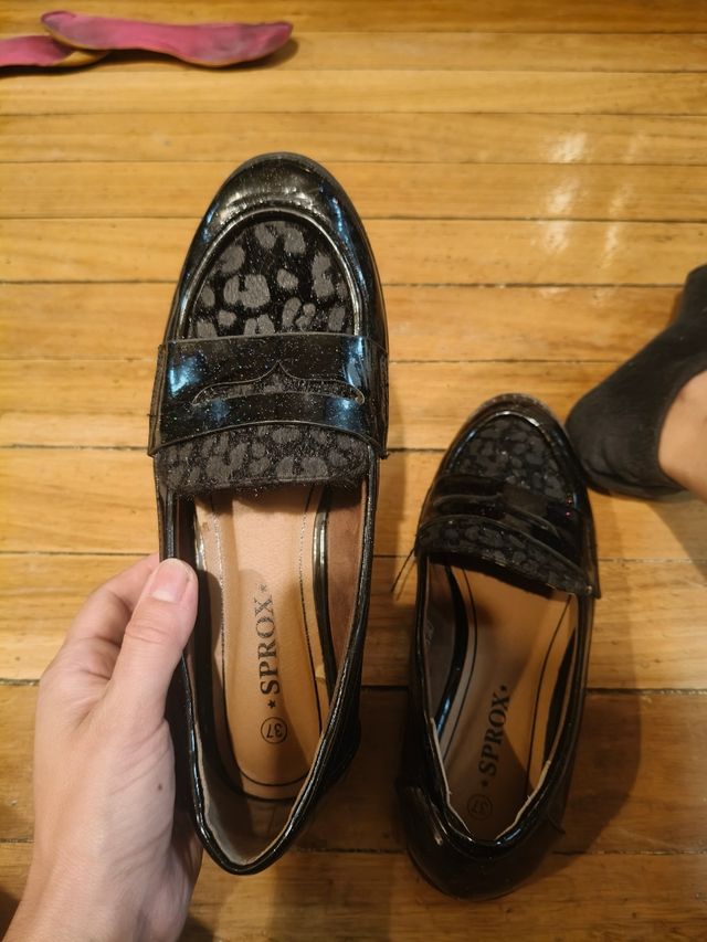 Zapatos - Mocasines negros T37 pero tallan 36